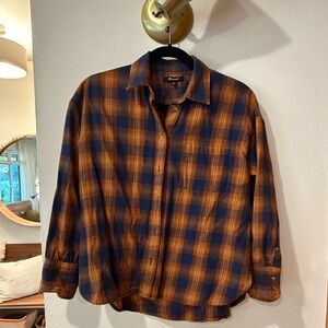 Madewell Flannel Shirt Drop Shoulder